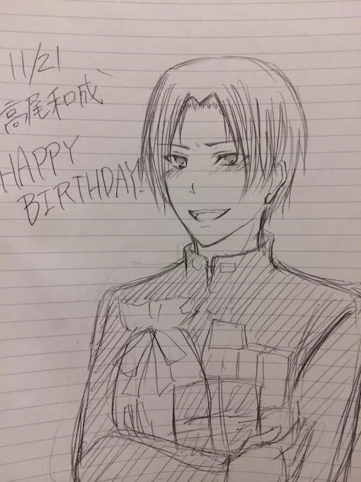 あと3分で終わっちゃうけど高尾誕生日おめでとう!!!!旅先にて、雑な絵で申し訳ねぇ……今描いたあとでちゃんと描く

真ちゃんと末永くお幸せに…… 
