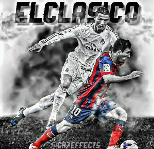 CR7effects's tweet photo. ¿Quién ganará el clásico? #genius

RT = #RealMadrid

MG = #FCB https://t.co/roXe1cvUs2