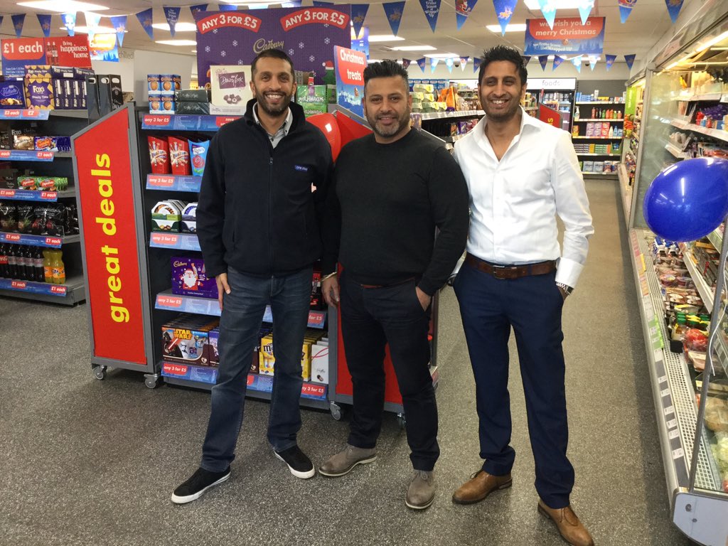 JohnAtOneStop's tweet photo. Wow, great to see Kal who has called in to support the launch! Kal was our 4th store. 3 great retailers together! https://t.co/lUznFxm6qD