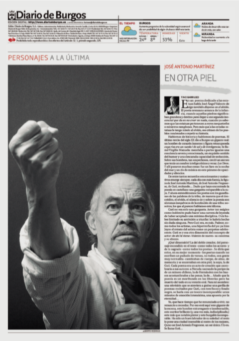 e_snde's tweet photo. Medalla de oro para la sección fija "Personajes a la última" de @diariodeburgos #retratobienpuesto #ÑH12 https://t.co/VL0o1wvia1