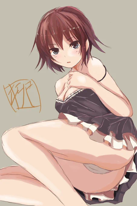 夜戦比叡「お姉さまには内緒ですよ…」
 #艦これ版深夜の真剣お絵描き60分一本勝負
 #艦これ版真剣お絵描き60分一本勝負_20151121 