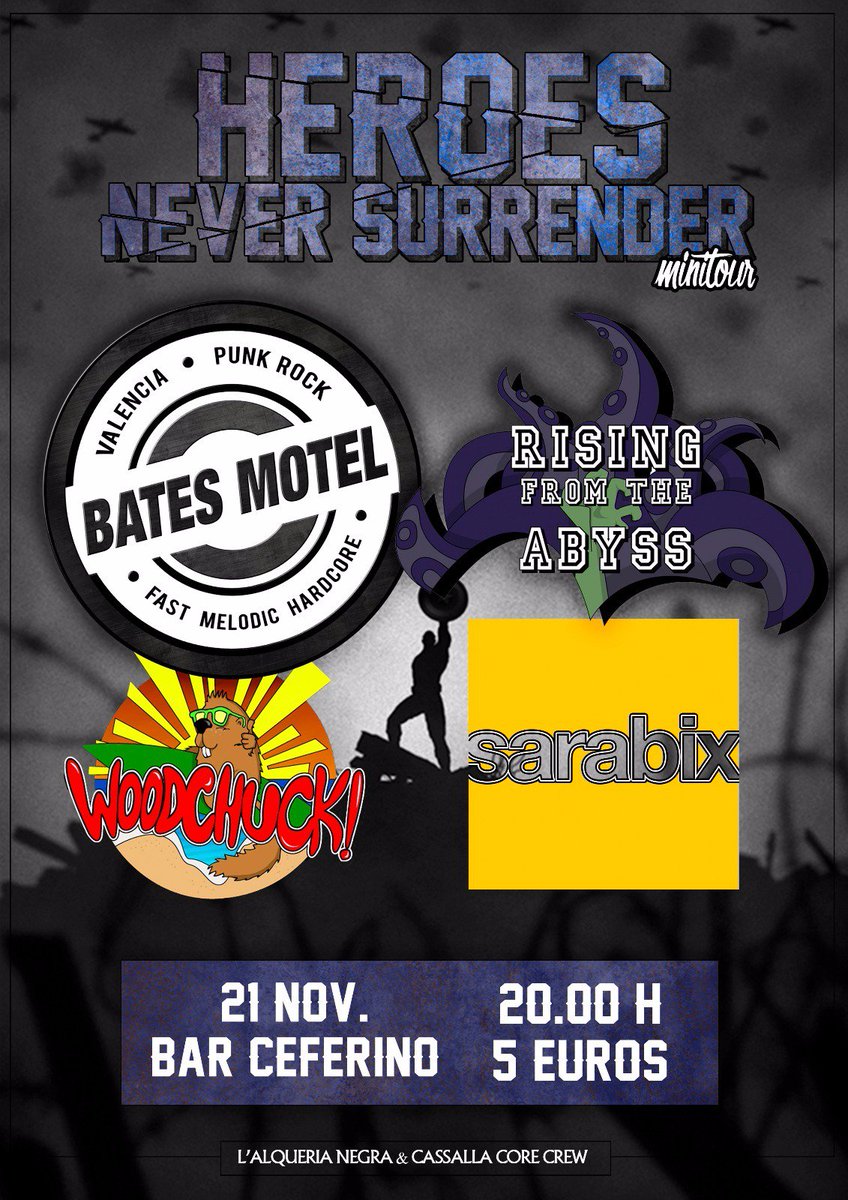 Esta noche tocamos en la ciudad Condal y tenemos el gusto de añadir al cartel a los grandes <a href="/SarabixBand/">Sarabix</a> !🐙 #Xibaras