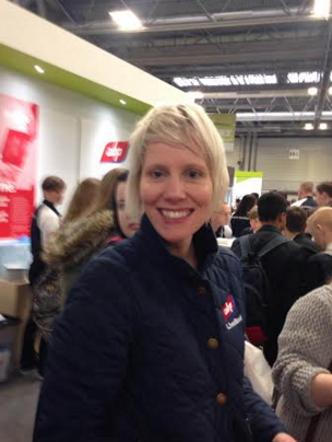 ABPFuture's tweet image. The lovely SJ is on hand to help with all your career questions @SkillsShow today... come down to The Street!