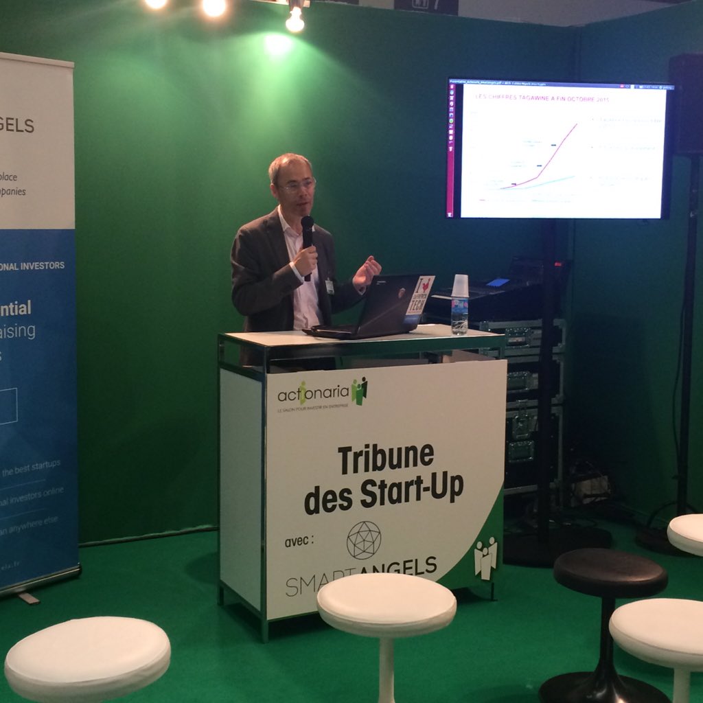 Tribune des #start-up : pitch de <a href="/Tagawine/">Tagawine</a> ! Il a une minute pour vous convaincre ! #Actionaria15