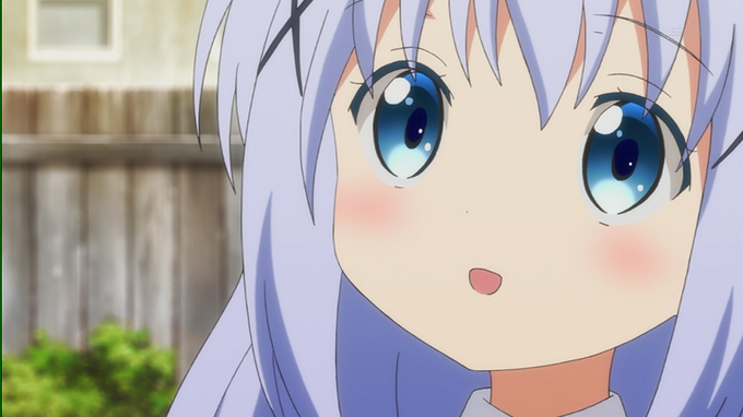 シャボン玉にときめく幼女 #gochiusa 