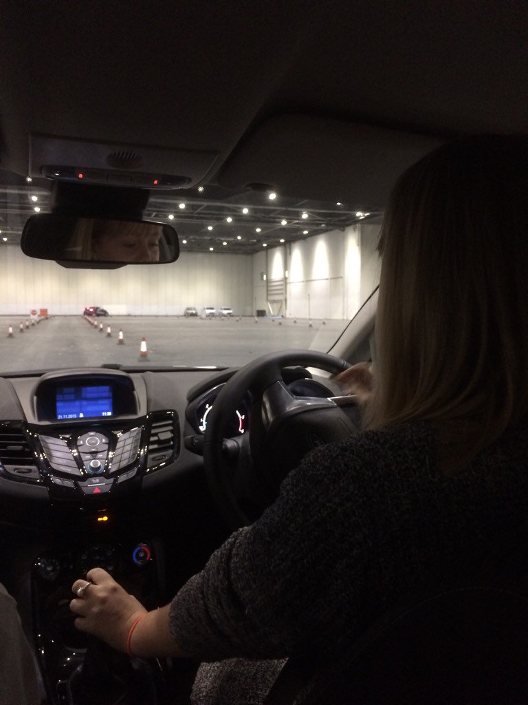 AlexHallson's tweet photo. Me and @littlemissme02 at Fords driving skills for life, fun mornings driving. #FordDSFL #sidewaysfun #ourweekend https://t.co/94vZ2tDDhd