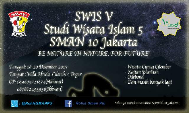 Studi Wisata Isam ke5 SMAN10 Jakarta
