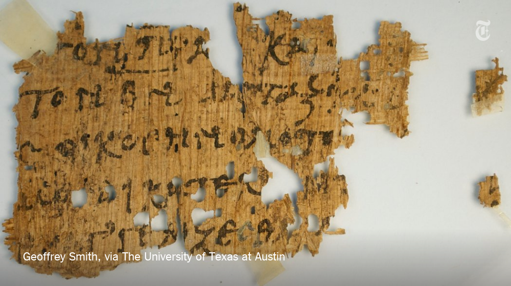 Greek New Testament papyrus is discovered on eBay nyti.ms/1NhWRqF