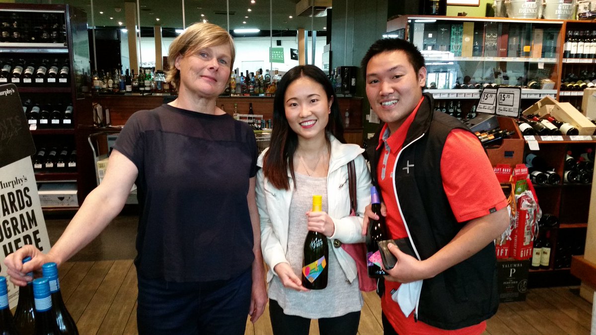 ewinecellar's tweet photo. Guess who we bump into today? @Quealy_Wines ? Kathleen Quealy! https://t.co/TGPOx1Ndwa
