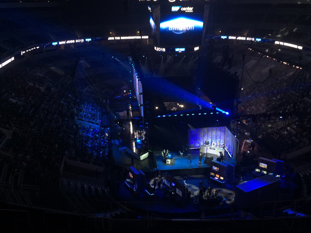 ScottBroock's tweet photo. Here we go! @jauntvr and #eslvr making #VR history at #IEM #IEMSanJose https://t.co/ETXa1EXpIm