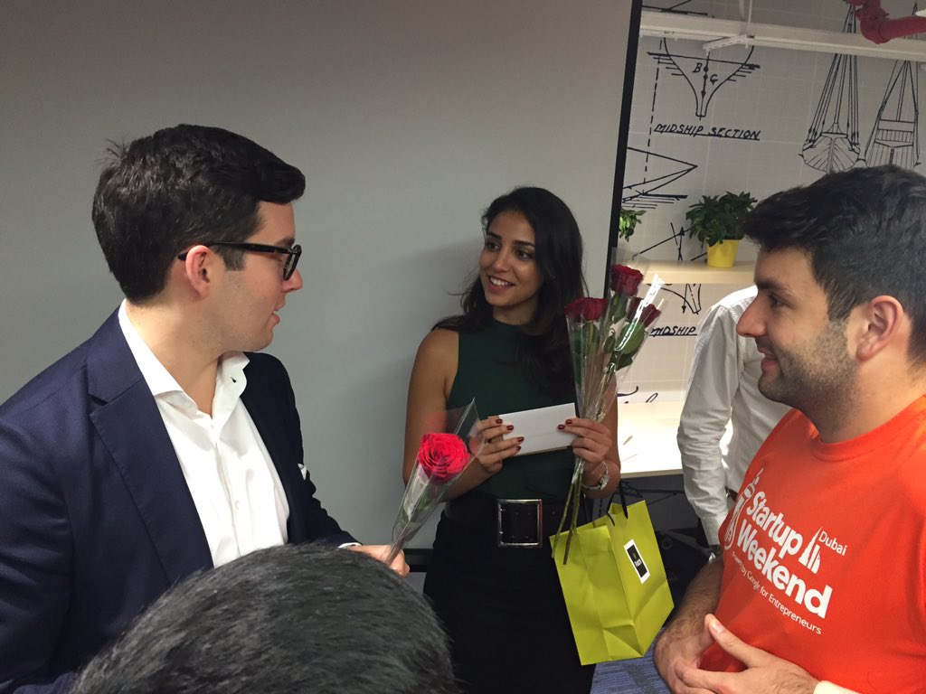 mtayyar2's tweet photo. Our mentors getting flowers for the great help they have done #swdxb2015 #GSB2015 #dubai #jeddah https://t.co/beiQbPhlqU