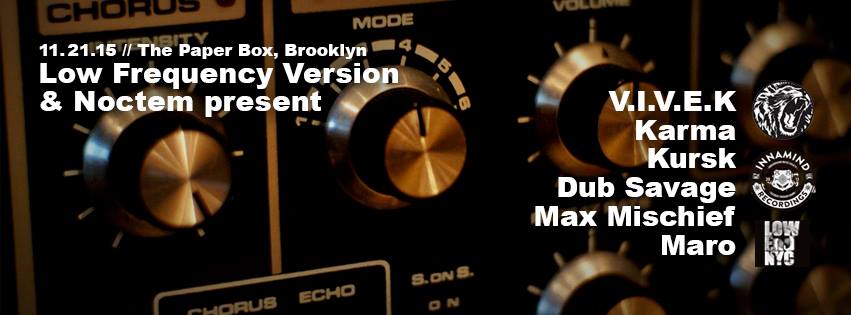 🎉TN <a href="/NoctemBass/">Noctem</a>:
V.I.V.E.K.🇬🇧 
@Karma_Beatz🇬🇧
Kursk🇳🇿 
&amp;more/reinforced🔊
<a href="/PaperBoxNYC/">The Paper Box</a> $20-40
wompblog.com/events