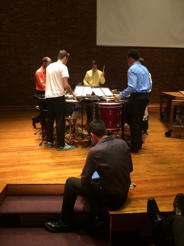 FU_Percussion's tweet photo. Come out tonight to the Fall Percussion Ensemble concert, "A Night of World Premieres." 8:00PM. Daniel Recital Hall. https://t.co/6dACUJGtHs