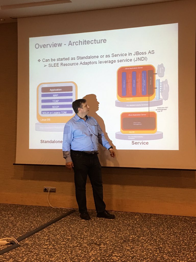ivelini's tweet photo. The open source jss7 stack has come a long way, but there is more to be done. Says Sergey V - project lead @telestax https://t.co/7RjFQ4eXnQ