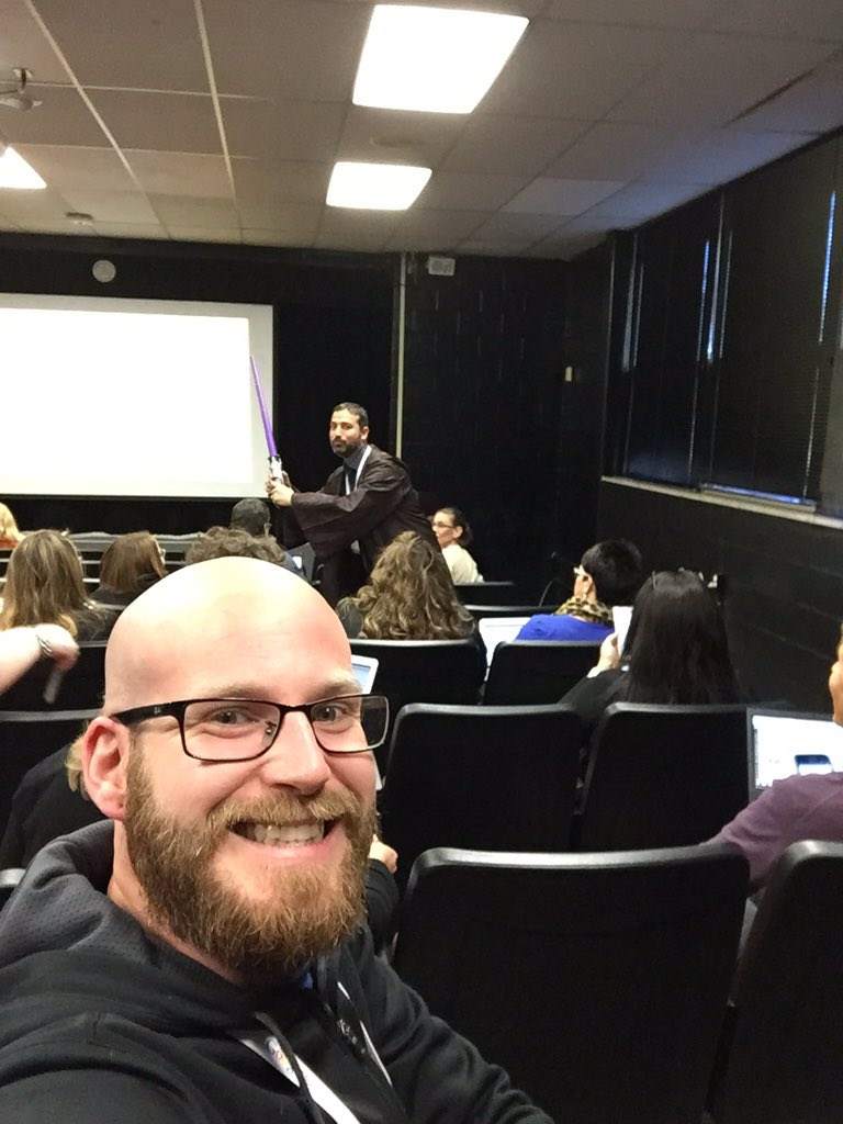 MHerediaEDU's tweet photo. I found my best Google friend. #maytheformsbewithyou #gafesummit https://t.co/qI9wKpkNHH