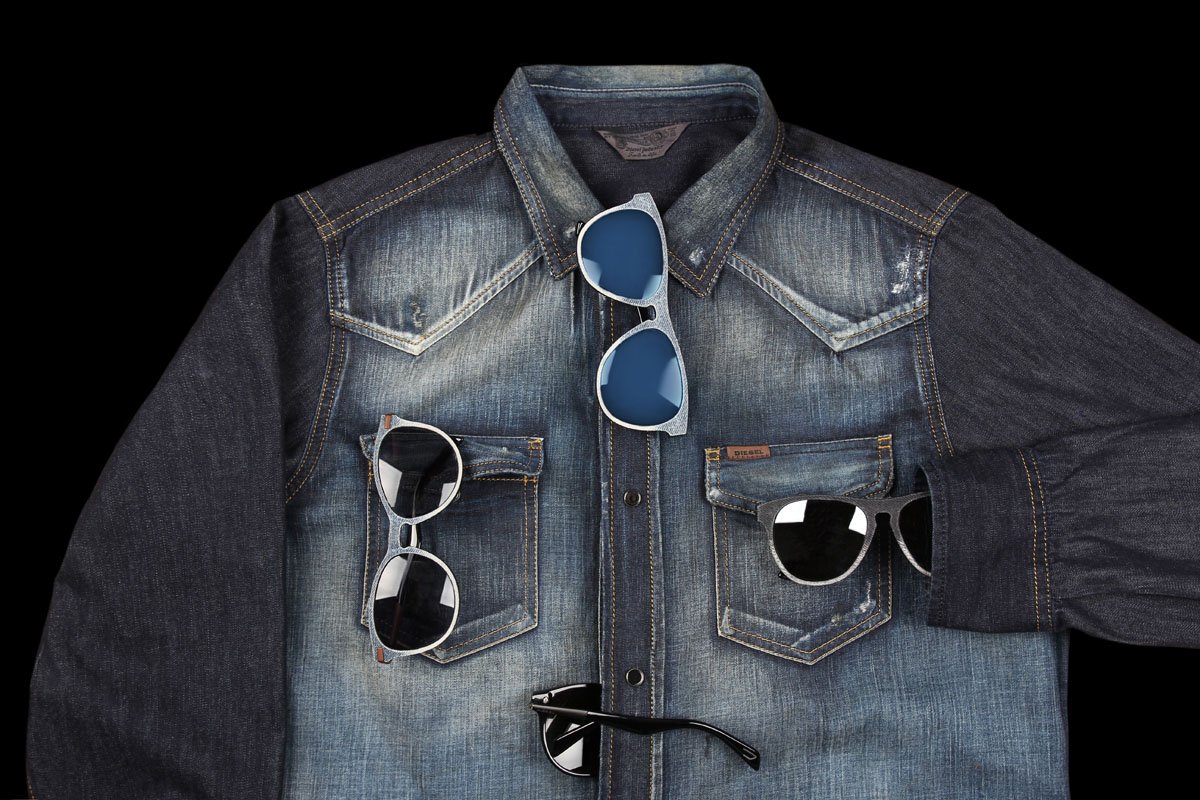 DIESEL's tweet photo. Vintage frames get recast in #dieseldenim. #denimeye is back and slicker than ever https://t.co/CVUqfaXKEI https://t.co/2tMm3xQWsr
