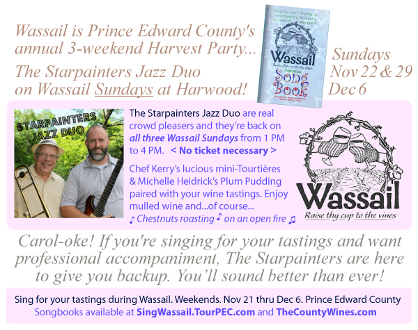 SunnyHarwoodPEC's tweet photo. Sing for tastings > #Wassail #PEC. Even if you're not @carrieunderwood or @kennychesney. It's the Spirit that counts https://t.co/teS3ogOAQi
