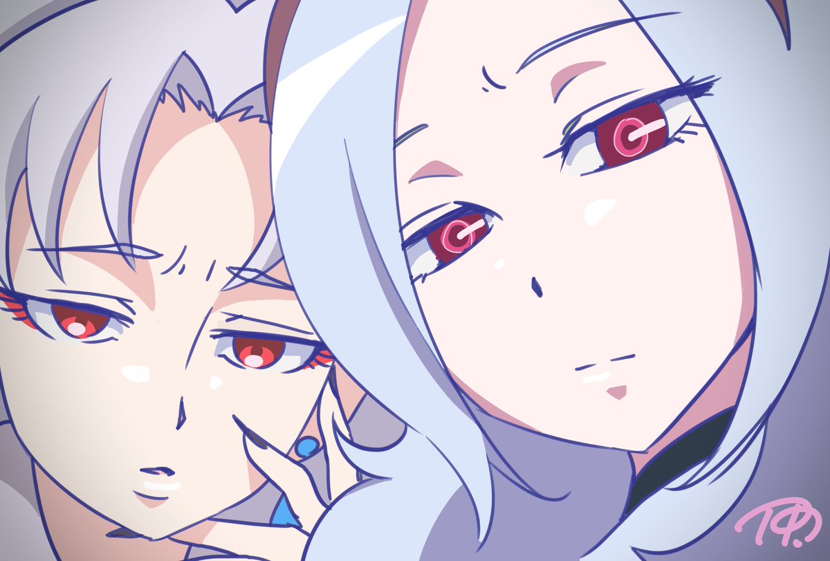イース様とトワイライト様 #プリキュア版深夜の真剣お絵描き60分一本勝負