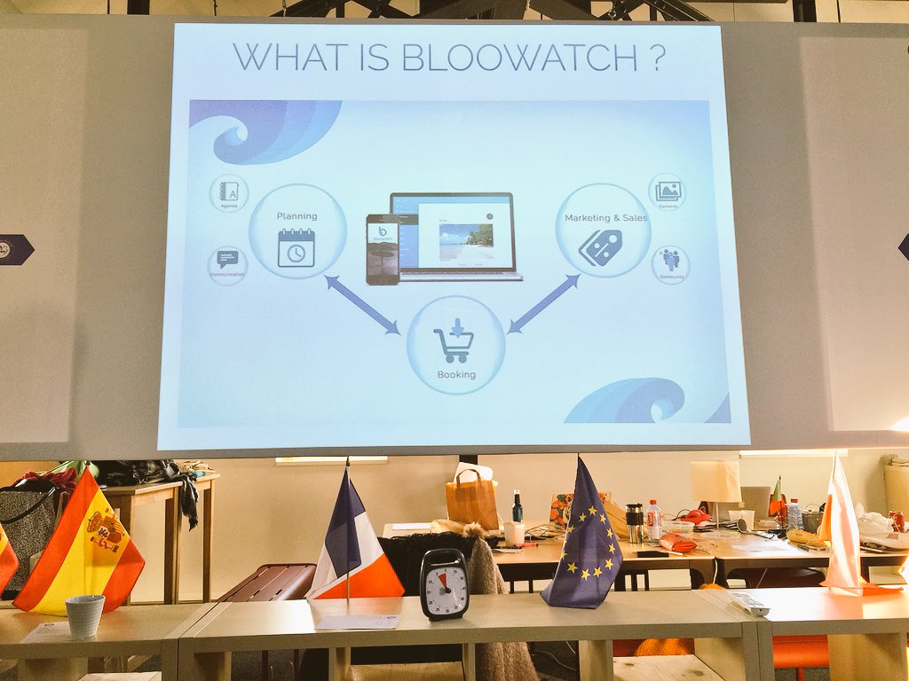 vincentpetre's tweet photo. #Hackcelerathon 1st @SupDePub GROUP with @bloowatch StartUp. https://t.co/srrMo3TwHr