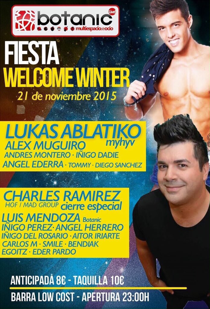 madgroupspain's tweet photo. Esta noche @CharlesRamirez_  en @botanicdisco https://t.co/uccbEoTRl2