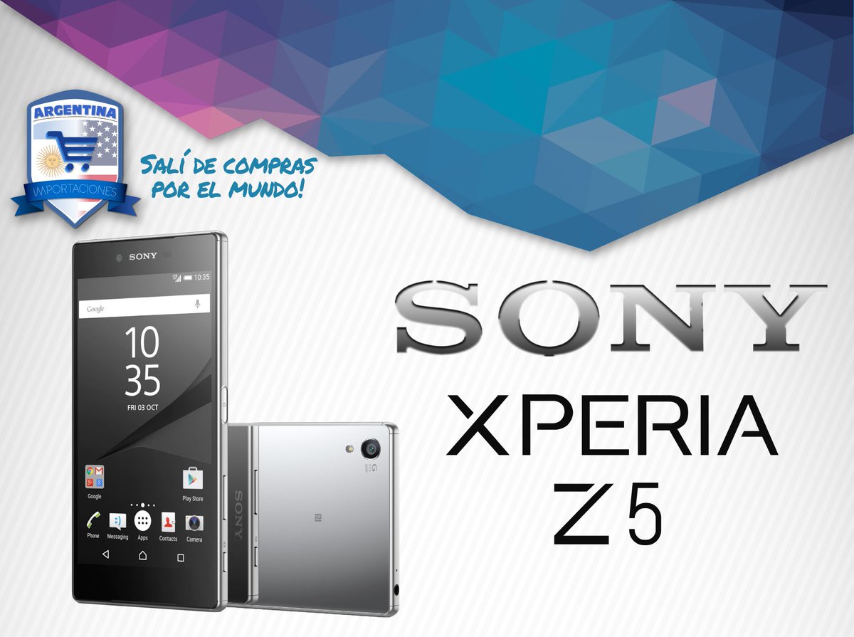 ImportArgentina's tweet photo. SONY XPERIA Z5 - $14.499 pesos - TARJETA y EFECTIVO!
El mejor precio del mercado!
https://t.co/GPZYBtM8IU https://t.co/zi4nPxnaFo