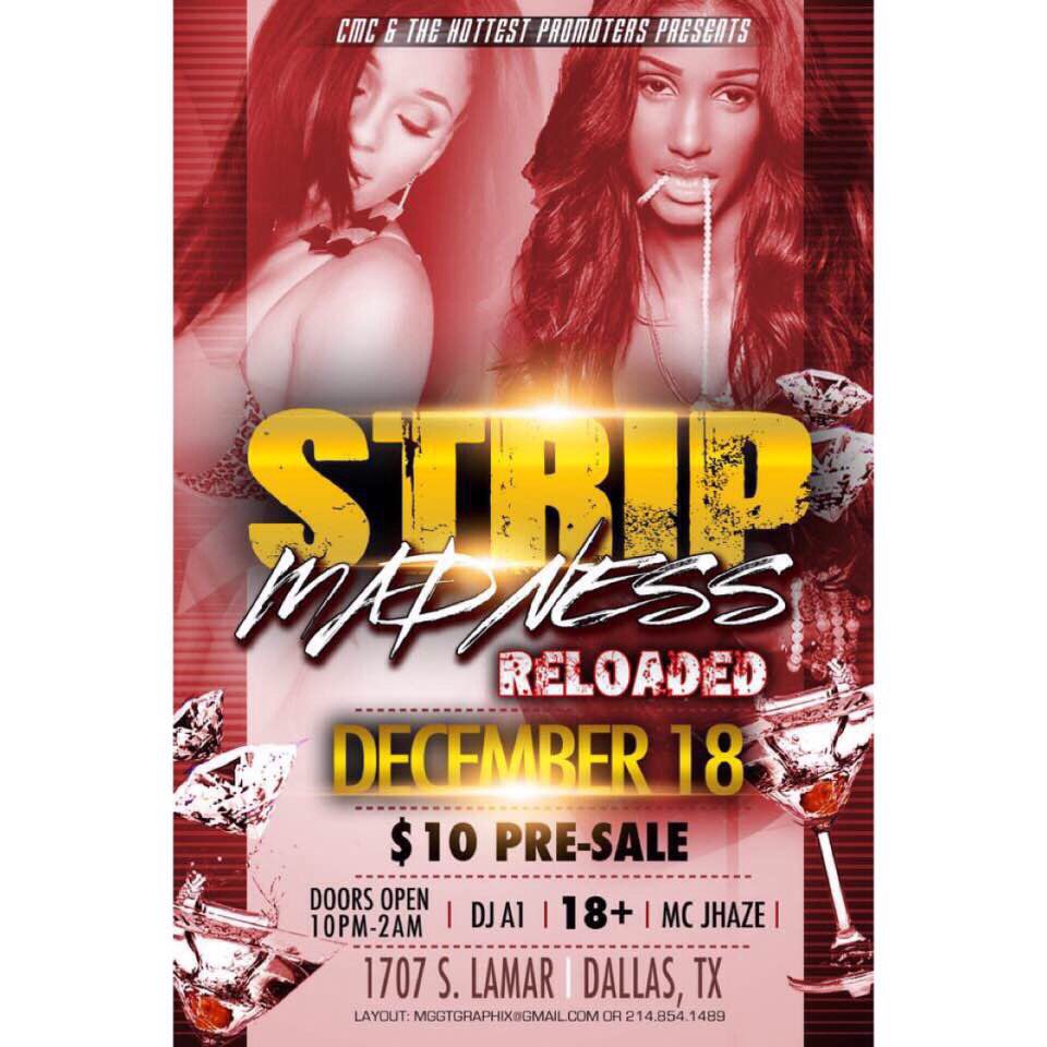 Mondreezy's tweet photo. #StripMadnessReloaded we gone Turn Y'all Up With #DatRollie Mark Y'all Calendars https://t.co/YjXoYvaJLM