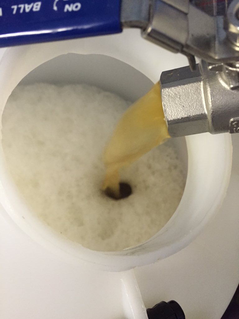 A pic from last weekends brewday, now fermenting nicely is our Patchwork IPA #homebrew #Beer   #IPA #Hops #Scotland