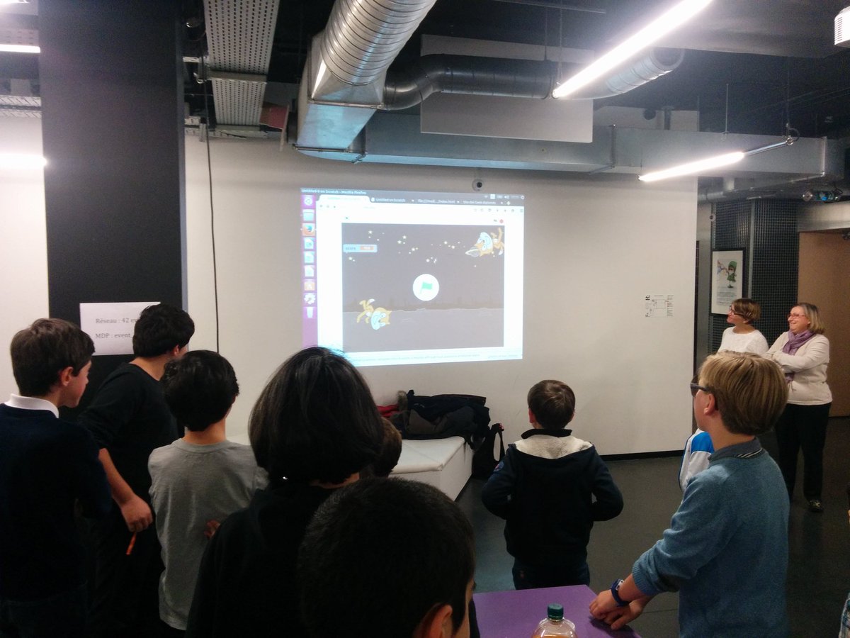 ludovicroland's tweet image. Présentation des projets au @CoderDojoParis
