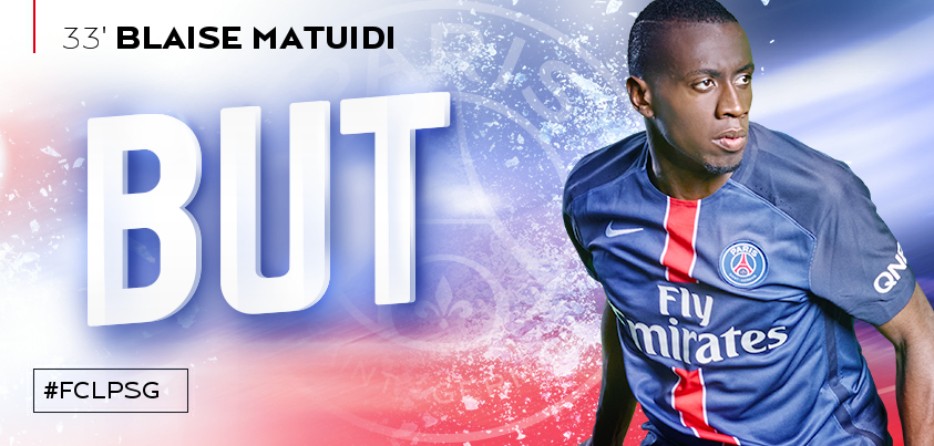 PSG_inside's tweet photo. 33' BUUUUUUTTTTT DE @MATUIDIBlaise !!!!!! #FCLPSG https://t.co/CRa30CMciC