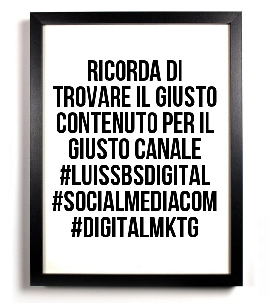 maurofacondo's tweet photo. Nel piano di comunicazione social bisogna tenere conto anche di questo #LUISSBSdigital #socialmediacom #digitalmktg https://t.co/ZhZp0rnC1T