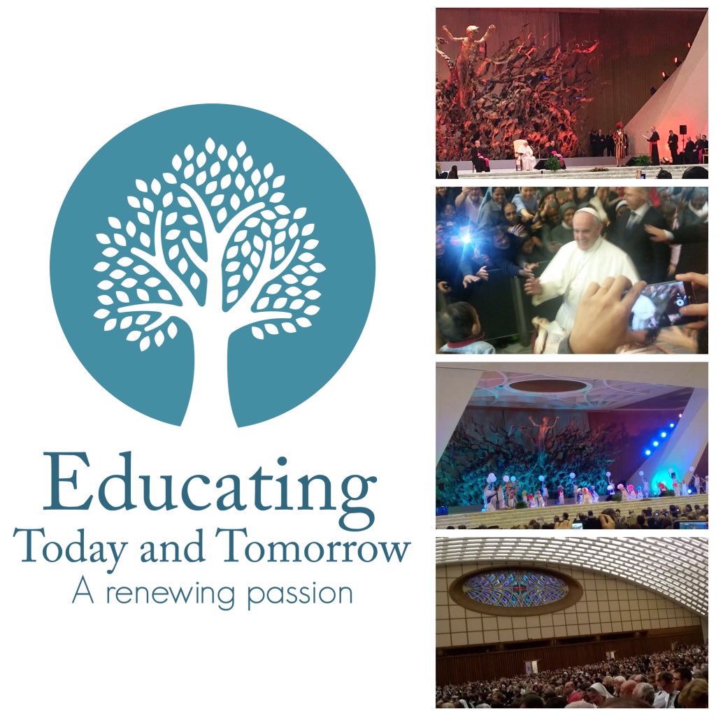 codemagijon's tweet image. Clausura oficial en Roma de @VatiEducatio #CongressEducat por el Papa Francisco: "Educar es hablar de humanidad"