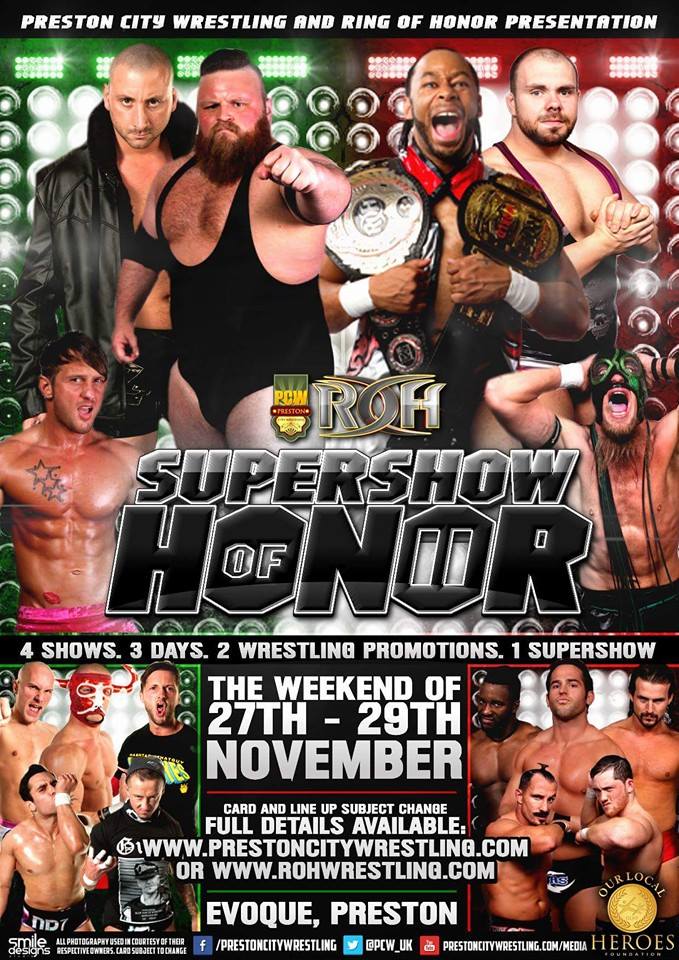 It's now only 6 days till @PCW_UK #SupershowOfHonor2 takes place in Preston.

Only 7 tickets remain for Show Three!
