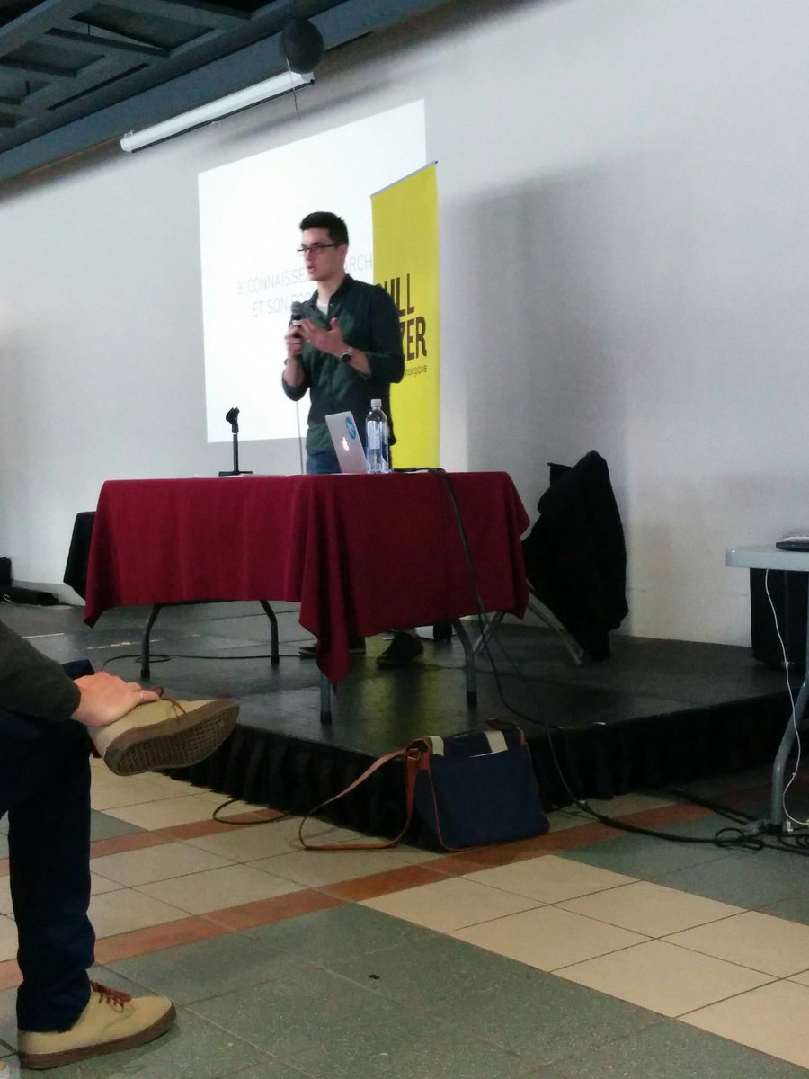 danjcharles's tweet photo. Conférence midi avec @helloBulldozer  #swqc https://t.co/pt97ExjLiB
