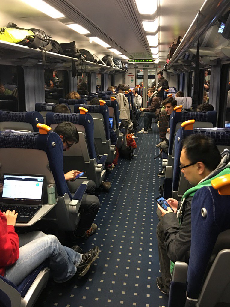 SilverRailTech's tweet image. #SWTHackTrain heading back to London