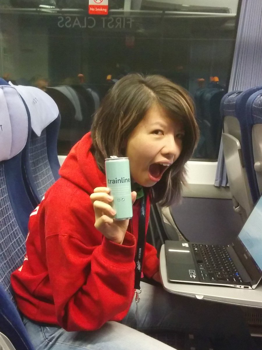 takaloy's tweet image. @cazminah favourite @TheHackTrain moment. Code, fuel, train! #hacktherails #SWTHackTrain #hacktrainfuel