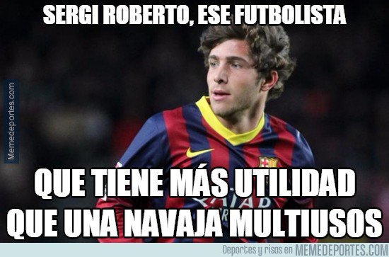 memedeportes's tweet photo. Brutal Sergi Roberto  https://t.co/Z2LeR4tmo0 https://t.co/2mdqwzGJtL