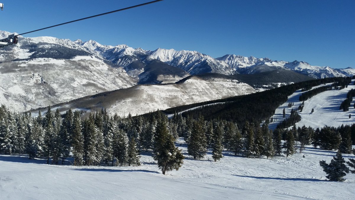 westwindvail's tweet photo. The first bluebird day on Vail Mountain, but plenty of powder left for the taking! #vailopening #vailsnow https://t.co/4bzfCgOajy