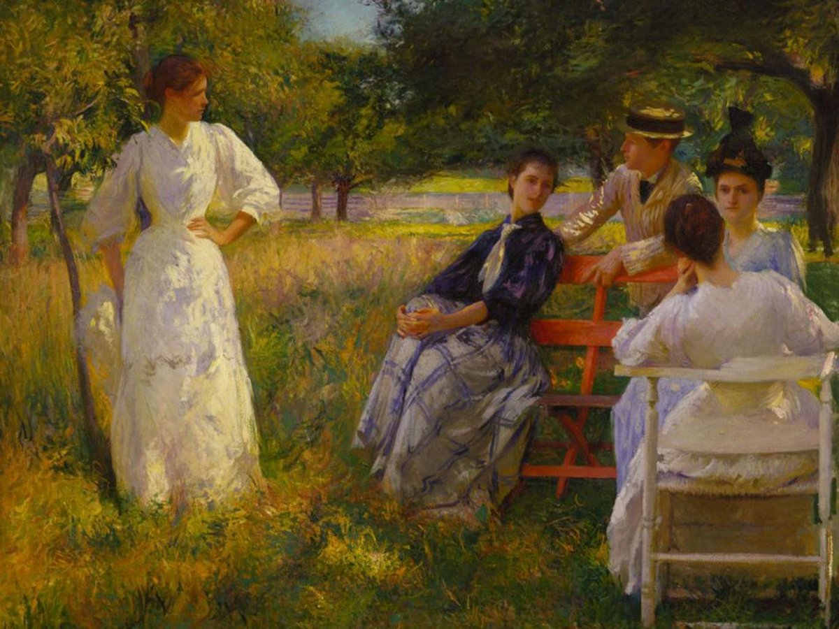 freesoul_87's tweet photo. Edmund Tarbell, "In the orchard", 1891

#EdmundTarbell #painting #art #saperecondiviso https://t.co/AJIuBwI55X