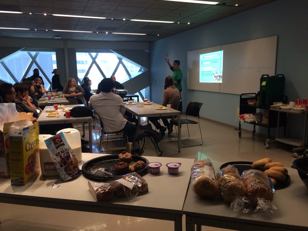 PDXSW's tweet photo. @LeePNgo loves Portland so much he can't get us out of his deck ;). #swedusea #GSB2015 https://t.co/PGk6BgcqIh