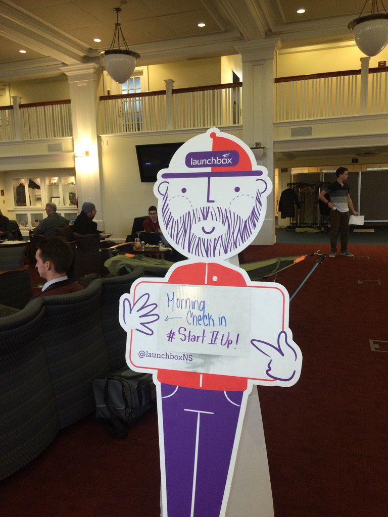 .<a href="/launchboxNS/">launchbox</a> #startitup weekend in full swing. Great privilege to be a mentor! Go teams!