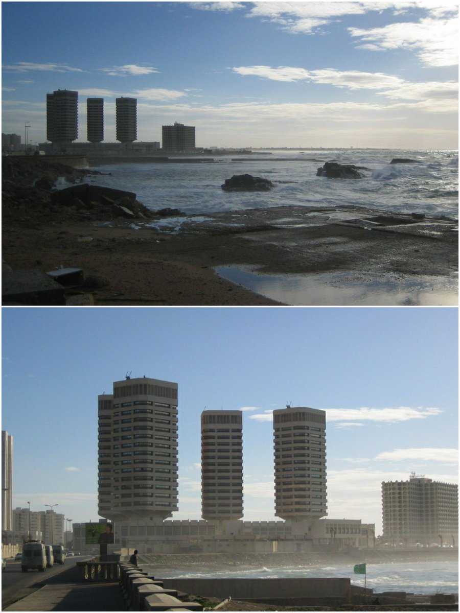 Views: The Dhat El Emadi Towers, Tripoli, Libya.