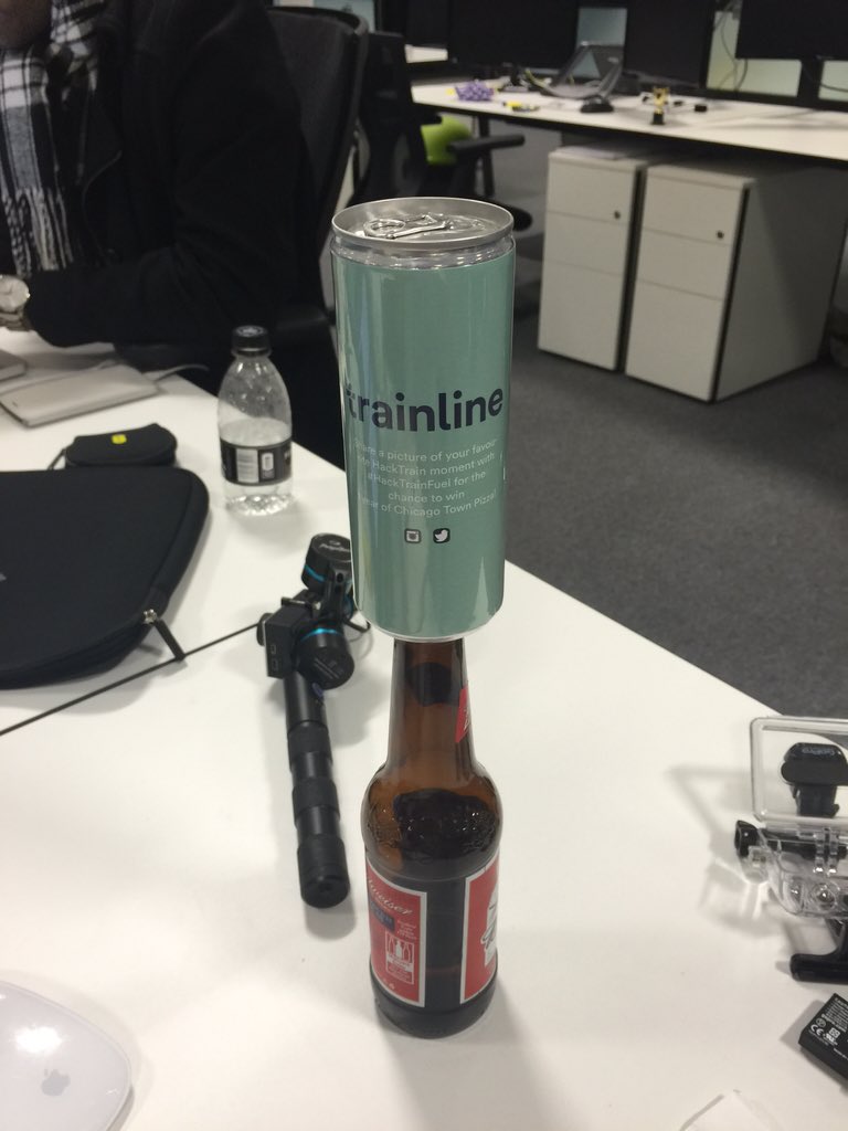 kurnicopia's tweet image. I really hope this isn't red bull. #hacktrainfuel #VTECHackTrain