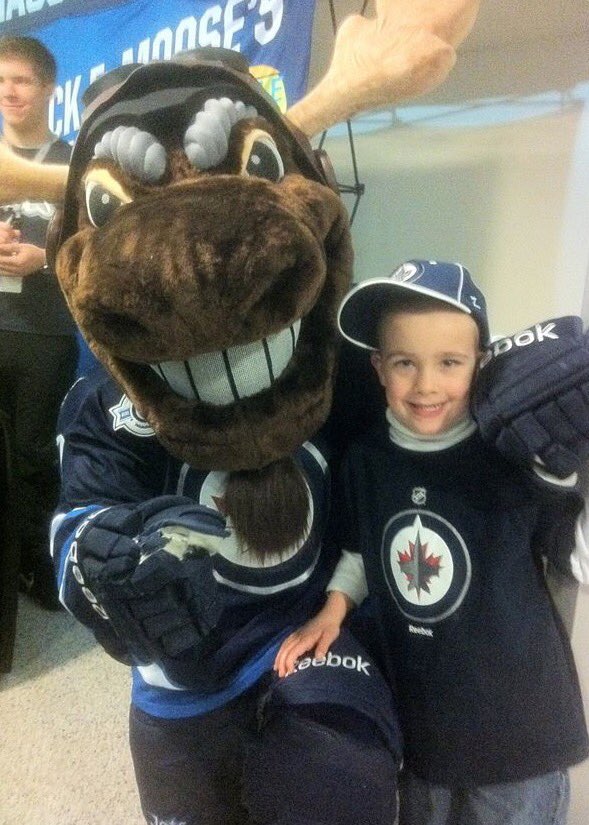 GMackWPG's tweet photo. Four years ago today one of my boys attended his 1st @NHLJets game. Thank-you #MarkChipman #DavidThomson #GoJetsGo https://t.co/D7zJar3DRX