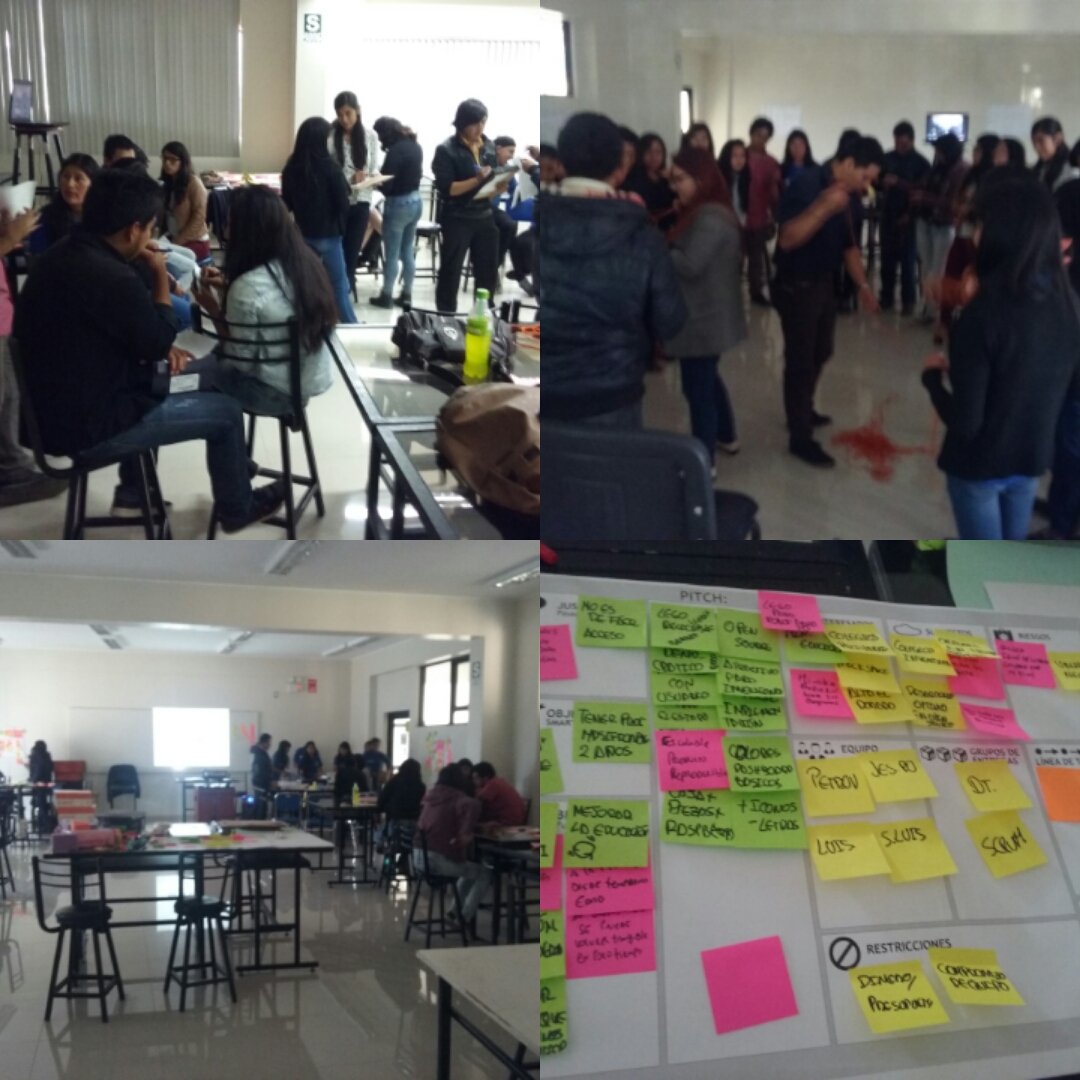 angeloremu's tweet photo. Facilitando el taller de #PMcanvas + #DesignThinking en Huancayo!! :) https://t.co/nvlCX1e4KX