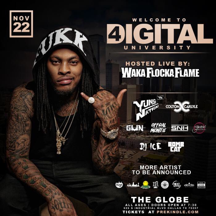 Dallas, y'all ready? #DIGIU4 is going down tomorrow 🔥🔥 Get tickets now @ prekindle.com/wakadfw