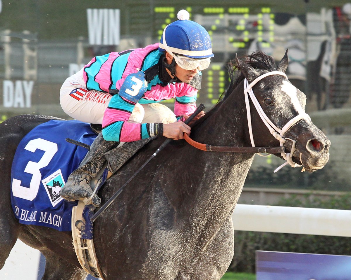 deltaracing's tweet photo. Jet Black Magic scores a big upset in the $400,000 Delta Downs Princess (Gr. III) on Jackpot Day! #JP2015 https://t.co/3TfvzTQZFf