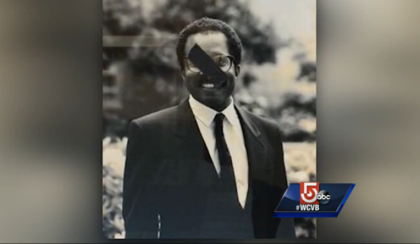 TheRoot's tweet photo. Someone has defaced portraits of just the black professors at Harvard Law School: https://t.co/X6si1rztz6 https://t.co/9WO9zUl5tS
