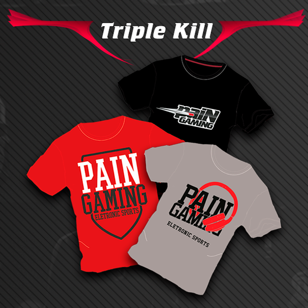 paiNGamingBR's tweet photo. Um é pouco, dois é bom, três é TripleKill!
Camisetas para você a na #PlayerVsNovember
Vem: https://t.co/7Qyrw3r8kO https://t.co/JaZVtHiICw