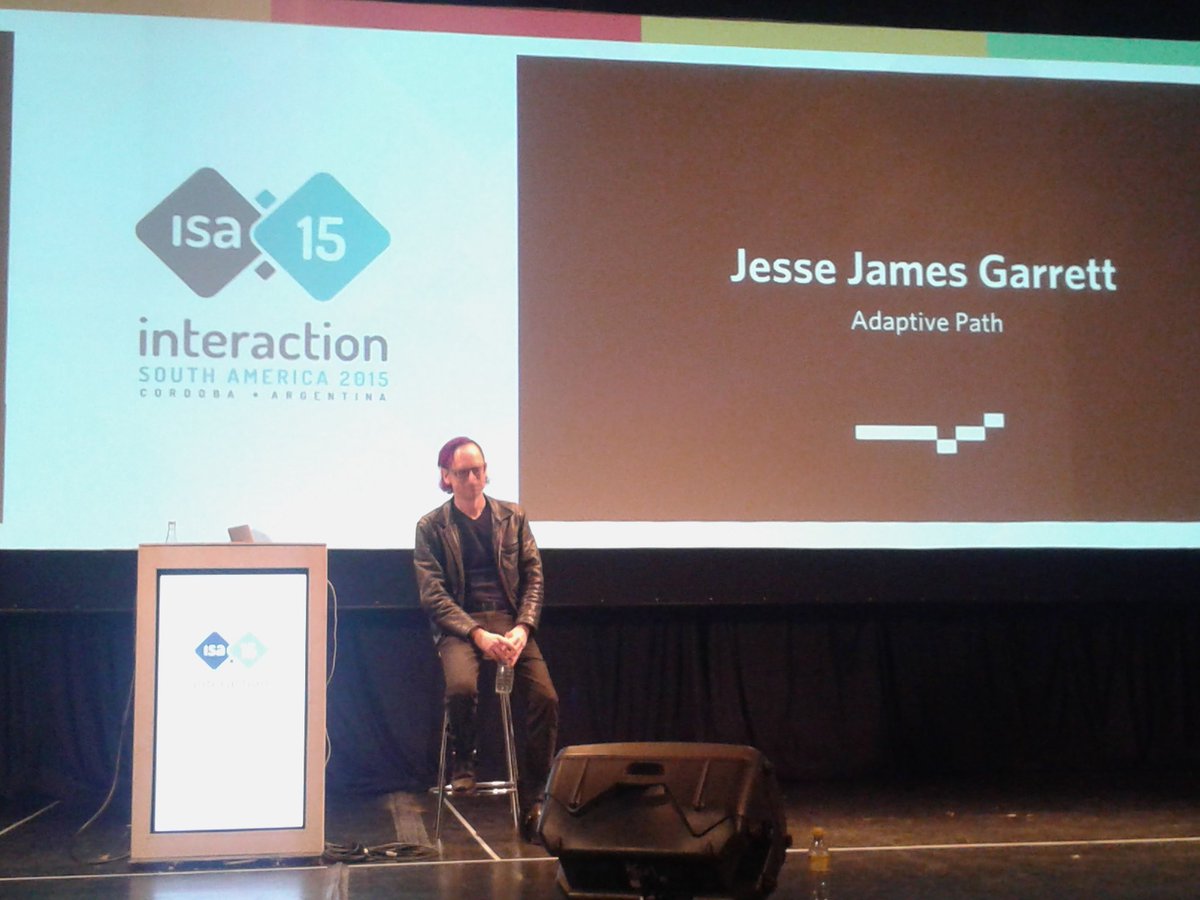 diegobechi's tweet image. "Go farther than you think you should" by Jesse James Garret #isa15 #Legend