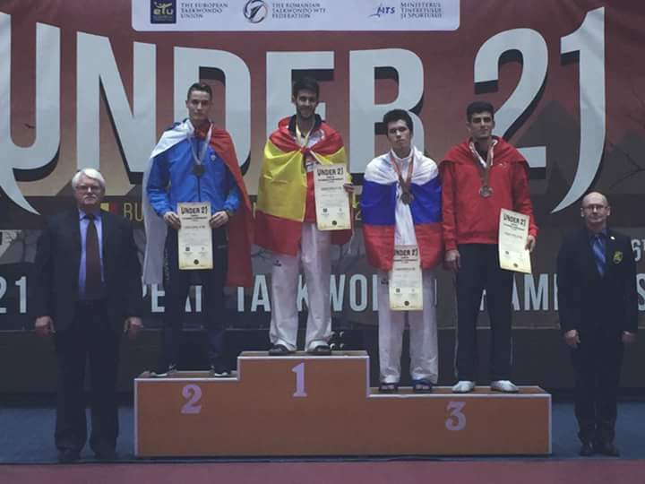 ¡¡CAMPEÓN DE EUROPA!!
Sub21 #Taekwondo <a href="/Quesada_tkd/">Daniel Quesada</a>  -74 kg al vencer en la final a Stanic SLO 12-5
¡¡Enhorabuena! !